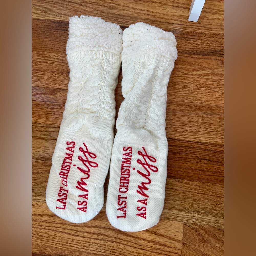 Last Christmas as a Miss fuzzy socks.